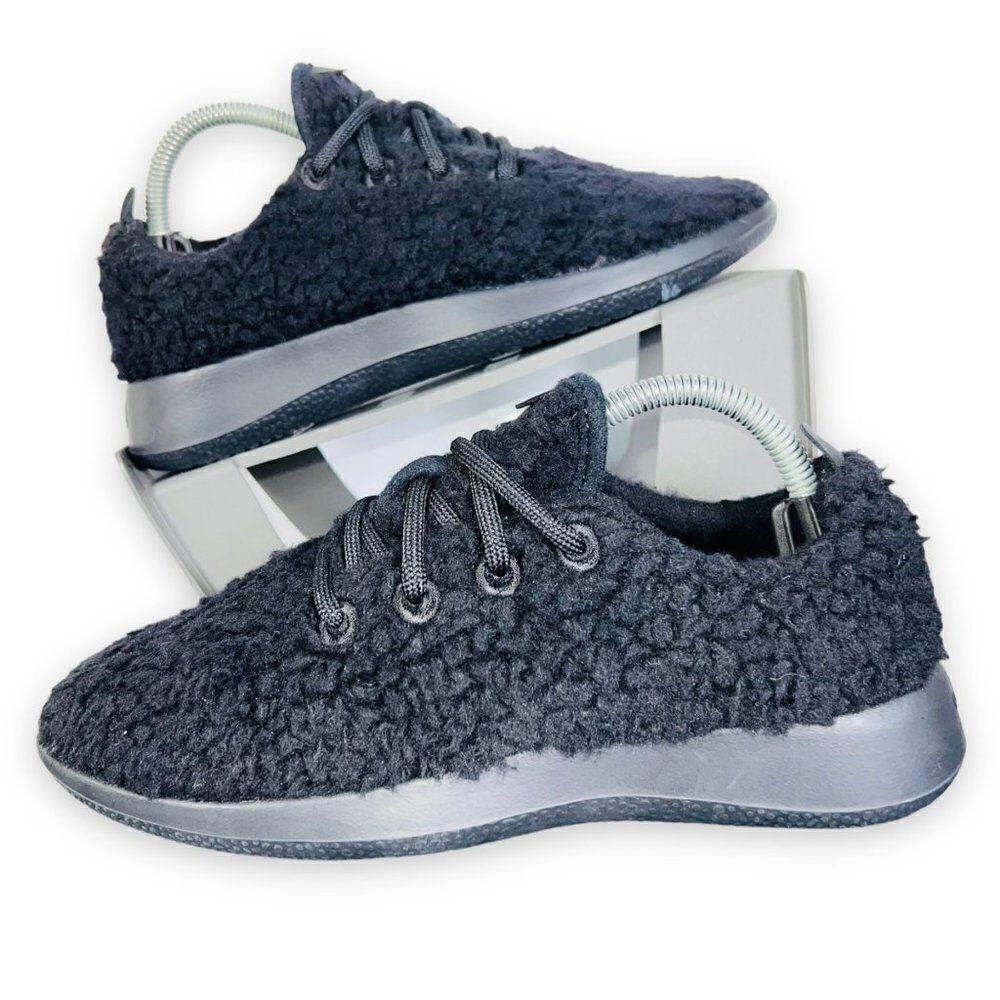 Allbirds Wool Runner Fluffs Limited Edition Natural Black (Black Sole) Women's 6